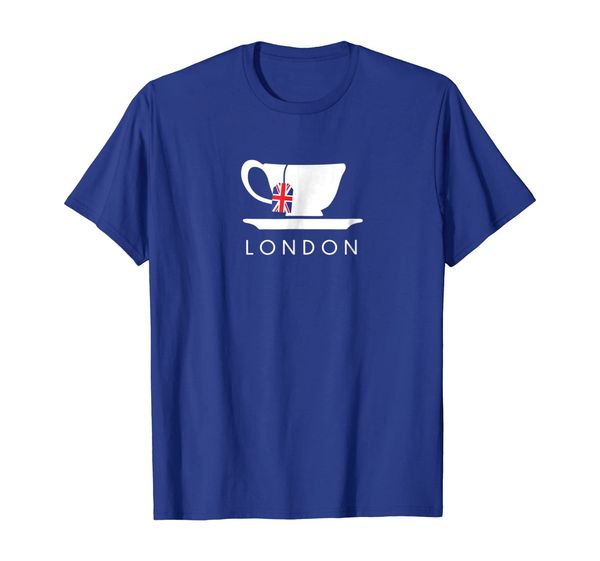 

london uk tea shirt cool british teacup gift, White;black