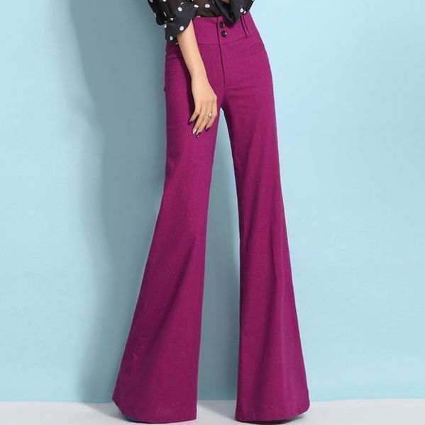 

fashion cotton linen womens capri wide leg high waist casual long trousers 4xl, Black;white