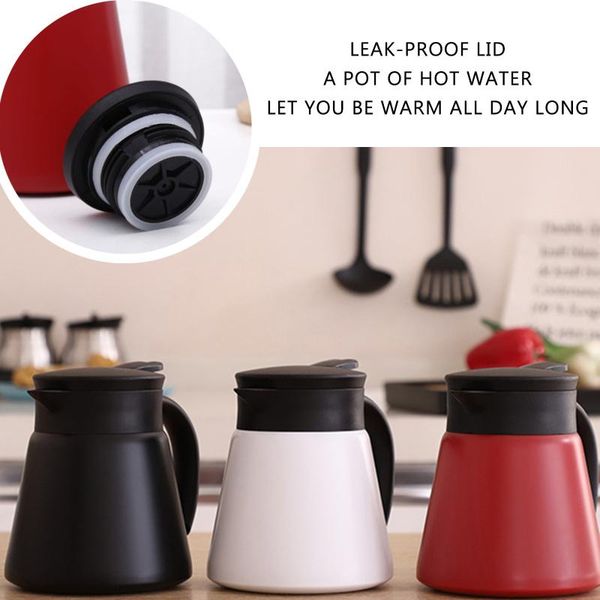 

water bottles 680ml large capacity double wall stainless steel european style thermal insulation pot portable coffee vacuum flasks