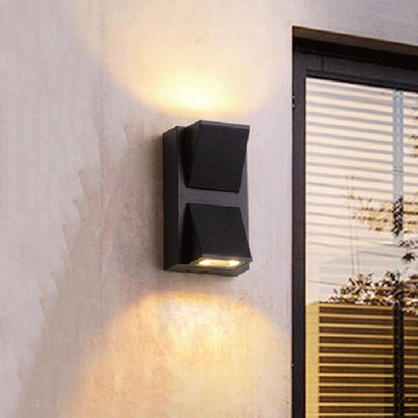 

outdoor wall lamps 5/10w led waterproof lights aluminum garden patio lamp villa el fence front door porch light