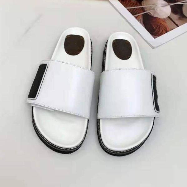 

slippers explosion women beach sandals 2021 summer geuine leather flat casul, Black