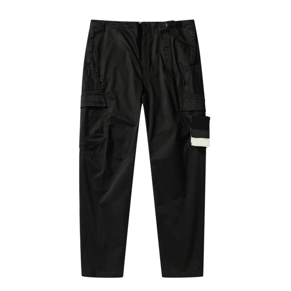 

spring and autumn men's pants outdoor sport jogging suit tie one's feet leisure time overalls embroidered badge style european ame, Black
