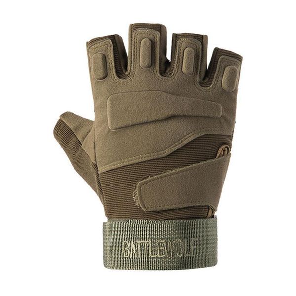 

cycling gloves men summer outdoor sport half finger fight breathable mitten special forces fitness non slip moto riding glove n11, Black