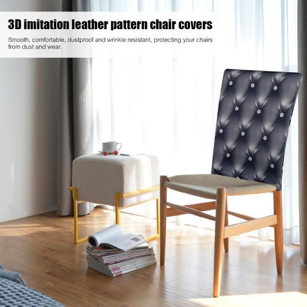 

chair covers 4/6pcs 3d printing spandex stretch seat dining ceremony slipcovers for wedding banquet event