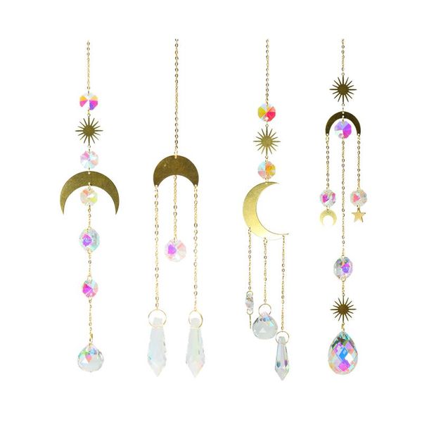 

keychains crystal prism ball rainbow suncatcher chrismas decoration ornamnet, Silver