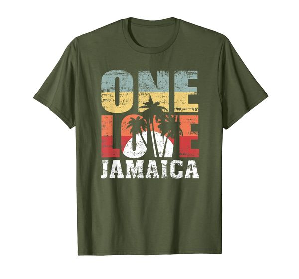 

one love jamaica souvenir tshirt sun vacation summer t-shirt, White;black