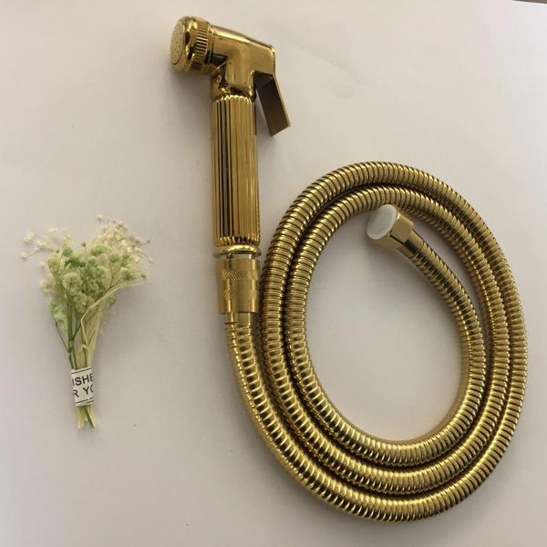 

dofaso golden bath shower bidet sprayer faucet spray & hose toilet bathroom handheld diaper faucets