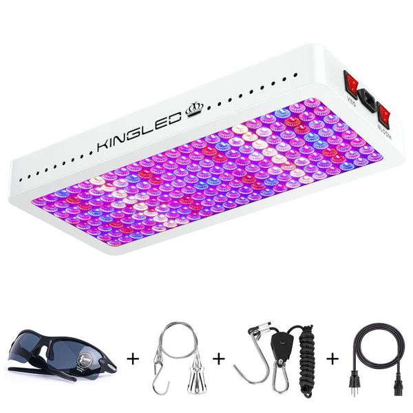 

kingled led grow light full spectrum 2000w reflector samsung chip for indoor plants veg bloom seeding tent greenhouse lights