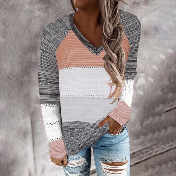 

women's sweaters v-neckline color block sweater shift, White;black