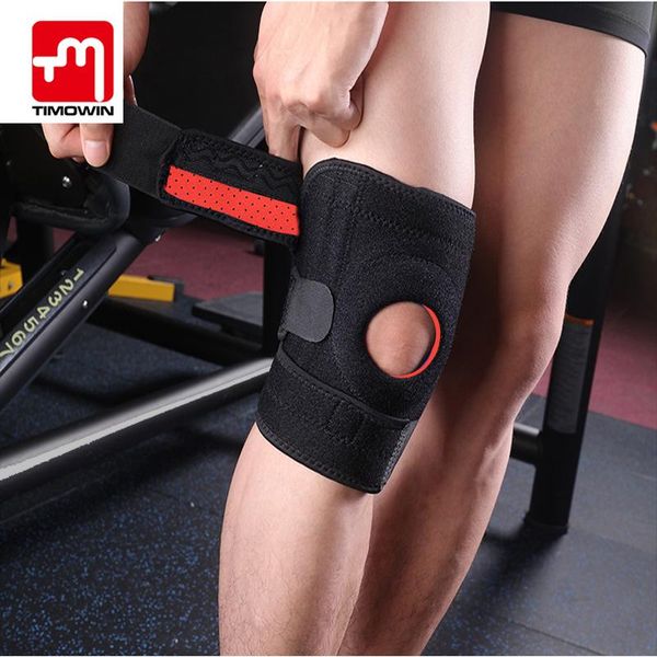 

elbow & knee pads timowin brand 1 pair support protect upscale outdoor riding climbing thin pad section breathable sports kneepad warm, Black;gray