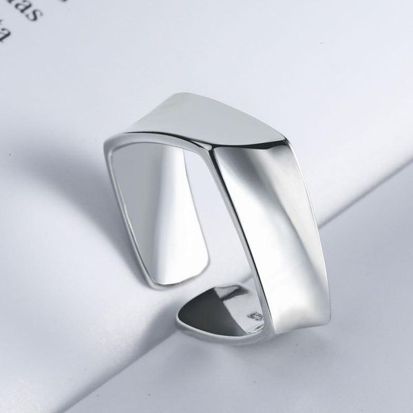 

wedding rings summer vintage square for women boho geometric female finger party bohemian jewelry korean gift, Slivery;golden