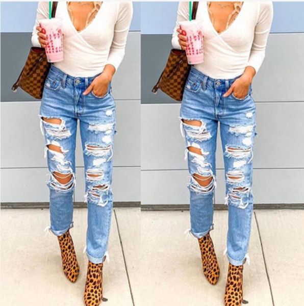 

summer fashion ripped, Blue