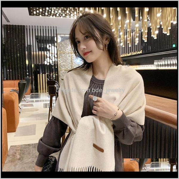 

wraps hats, & gloves fashion aessorieswomen solid color wool scarves with tassel lady winter autumn long thinker warm female shawl men scarf, Blue;gray