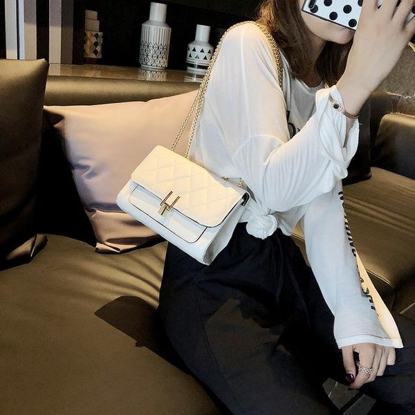 

one-shoulder diagonal female bag small rhombic chain purses and handbags women bags cross body