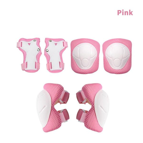 

6pcs/ set portable skateboard knee elbow pads protective gear ice roller skating guard for easy safety exercise accessories &, Black;gray