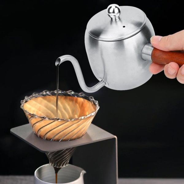 

coffee pots stainless steel percolators pot drip kettle teapot long spout 500ml