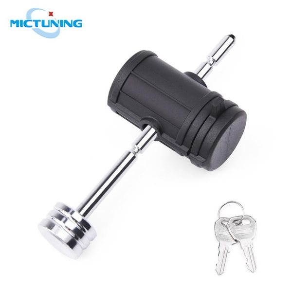 

parts mictuning adjustable trailer tongue coupler pin lock 3 inch effective length with 2 keys & dust cap for towing boat car rv truck