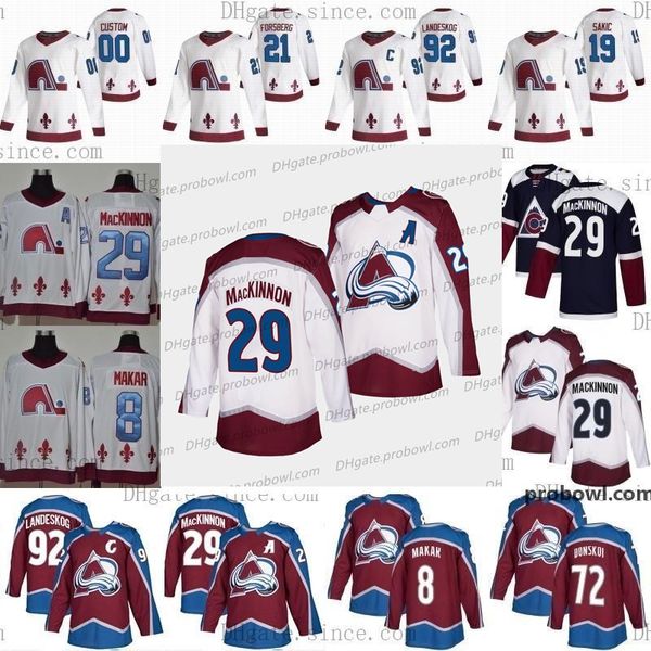 

colorado avalanche 2021 reverse retro jersey nathan mackinnon cale makar mikko rantanen gabriel landeskog joe sakic in stock available, Black;red