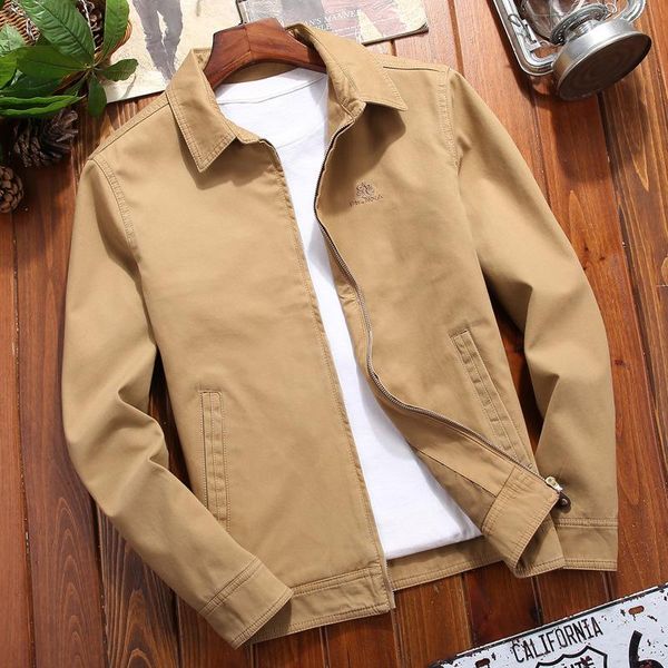 

men's jackets mens winter coat autumn and jacket cotton business casual lapel thin retro clothes plus size, Black;brown