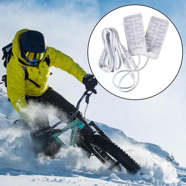 

ski gloves 5*9cm 3.7v-5v electric usb heater heated carbon cloth arrival fiber pad y7t8