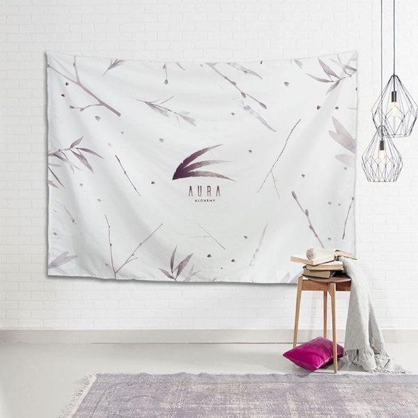 

tapestries peceeta leaves gypsy tapestry boho mandala bedspread for bohemian wall decor white 91x59 inch"]