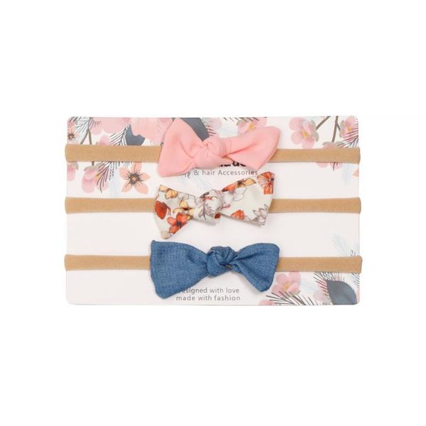 

hair accessories baby pins girl cloth soft headband bow knot kids toddlers elastic head wear hairband, Slivery;white