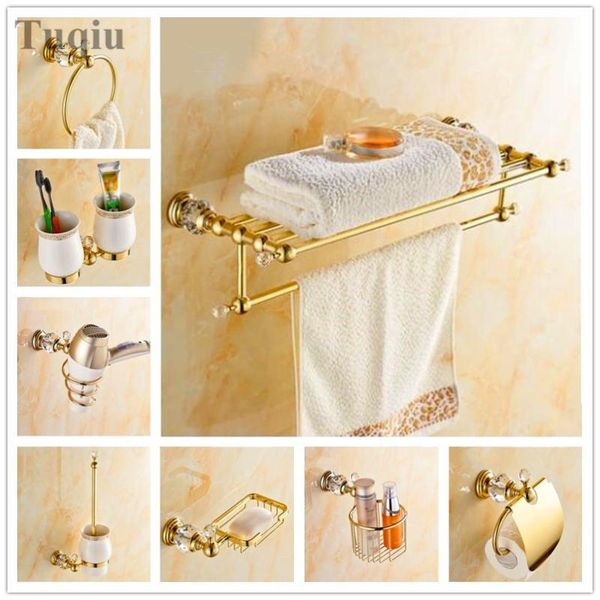 

bath accessory set towel rack all copper bathroom hardware pendant golden hanging
