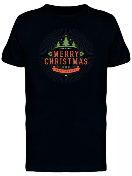 

christmas and new year tee men's -image by shutterstock, White;black