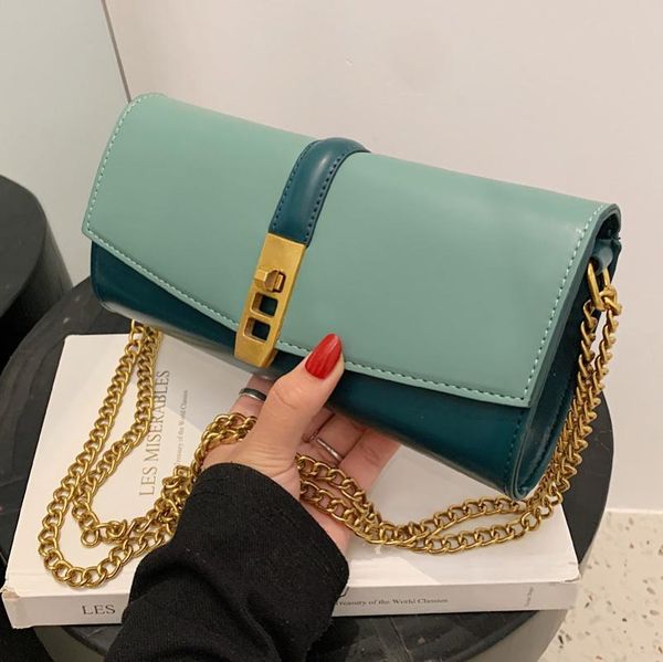 

evening bags european and american fashion clutch bag 2021 trendy ladies one-shoulder messenger chain western style wild small square
