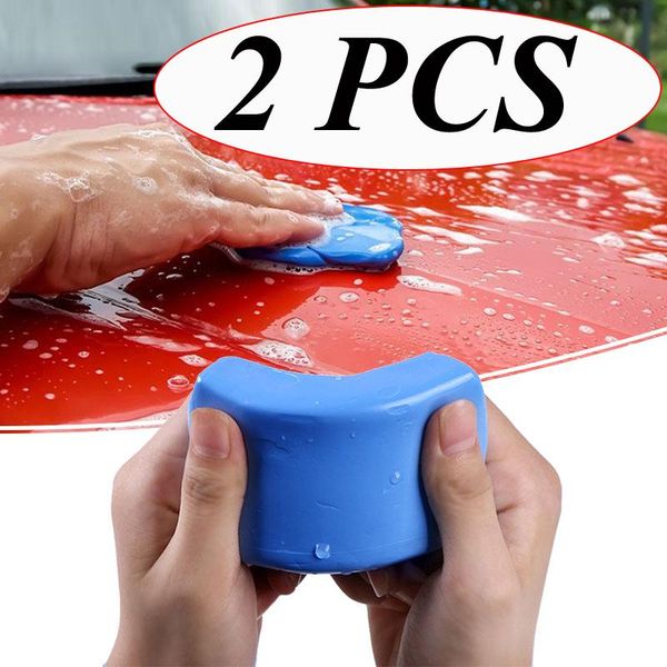

car sponge 2/1pcs wash clay cleaning detailing auto styling sludge mud remove clean handheld washer
