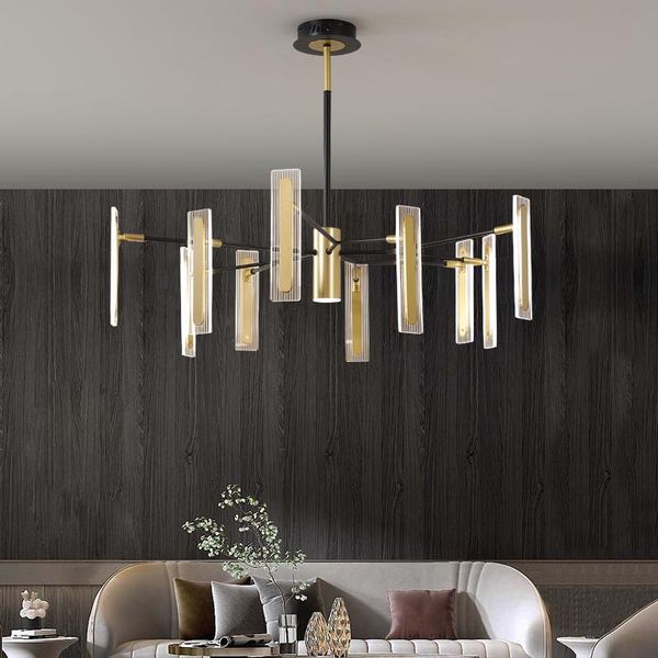 

pendant lamps creative modern led gold frame fixture minimalist hanging lamp bedroom loft home decoration living dining room
