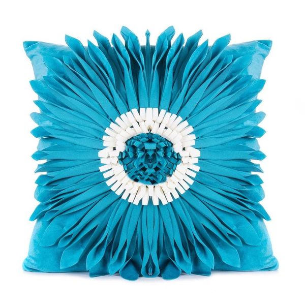 

cushion/decorative pillow nordic style three-dimensional flowers cushion cover handmade throw covers home decor backrest case
