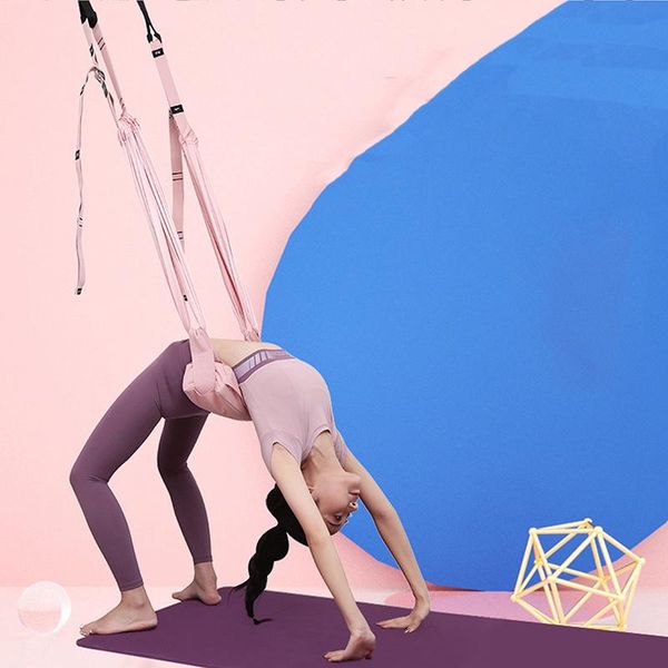 

resistance bands adjustable yoga strap ceiling hammock anti-gravity inversion exercises belt