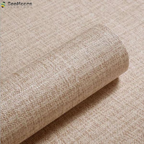 

wallpapers intage linen textured home decor self adhesive wallpaper for living room bedroom wall decals waterproof contact paper