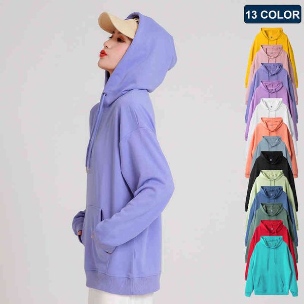

oversize drop-shoulder hoodies women men spring autumn women's fashion sweatshirts twill long sleeve loose hooded pullovers, Blue;black