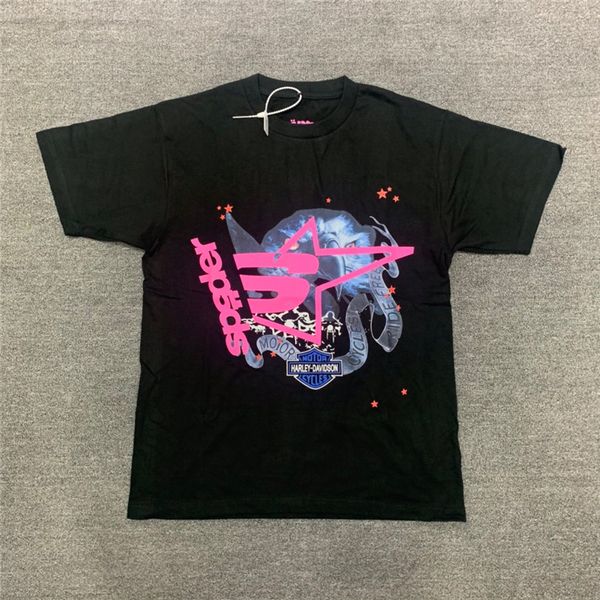 

t-shirt men women foaming printing pattern t shirt tees 3colors, White;black