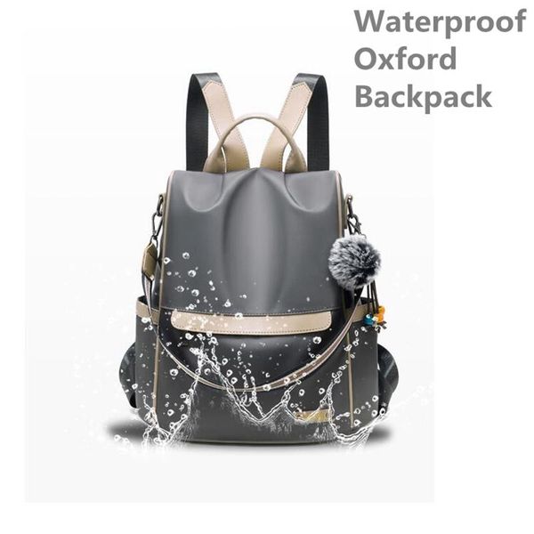 

backpack waterproof oxford for school teenagers girls casual women shoulder bag large capacity 2021