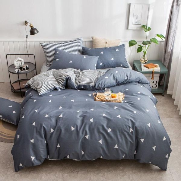 

bedding sets 3pcs 100% cotton linens printing bed linen for home set nordic cover double duvet quilt pillowcase