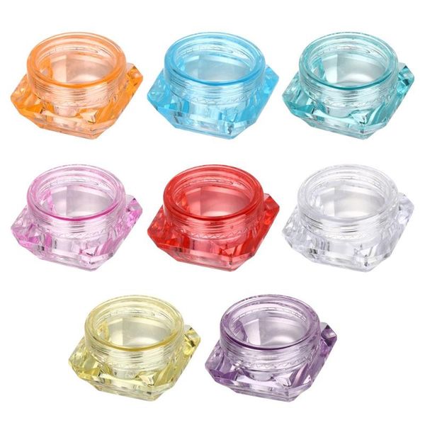 

storage bottles & jars 5pcs refillable bottle cosmetic plastic box travel empty jar pot cream makeup