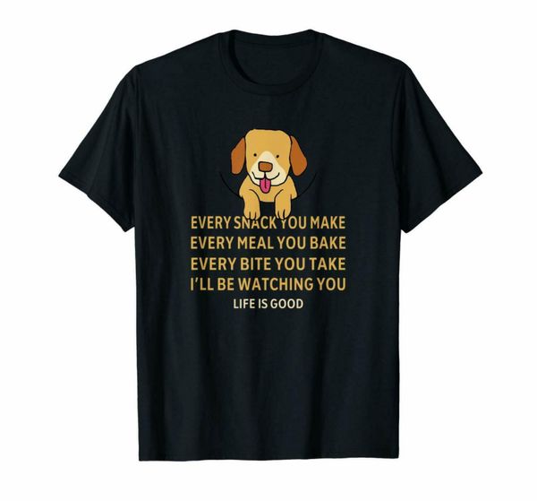 

r1 i'll be watching you life is good mama dog black t-shirt s-6xl puppy pet, White;black