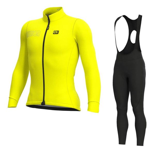 

racing sets breathable yellow long-sleeved jersey suit bicycle riding summer clothing fashion, Black;blue