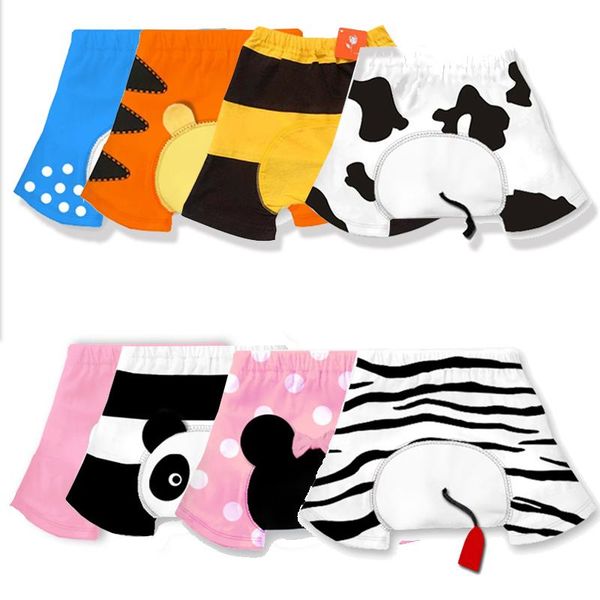 

shorts baby boy girl cute hip cartoon animal baggy pants infant cow tiger panda harem for kids 6-9 months, Black