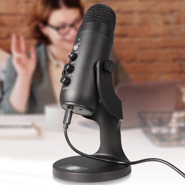 

microphones usb condenser microphone pc lapsinging gaming recording mic computer streaming studio with monitor