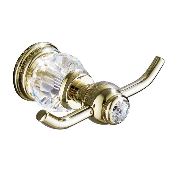 

robe hooks europe antique gold crystal wall mounted brass coat hanger towel anti rust polish finish bathroom set