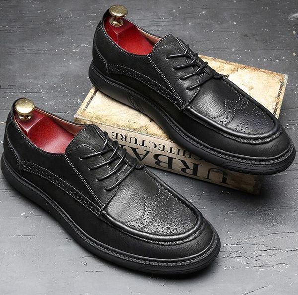

dress shoes men's 100 - set leather oxford wedding tuxedo party fashion, Black