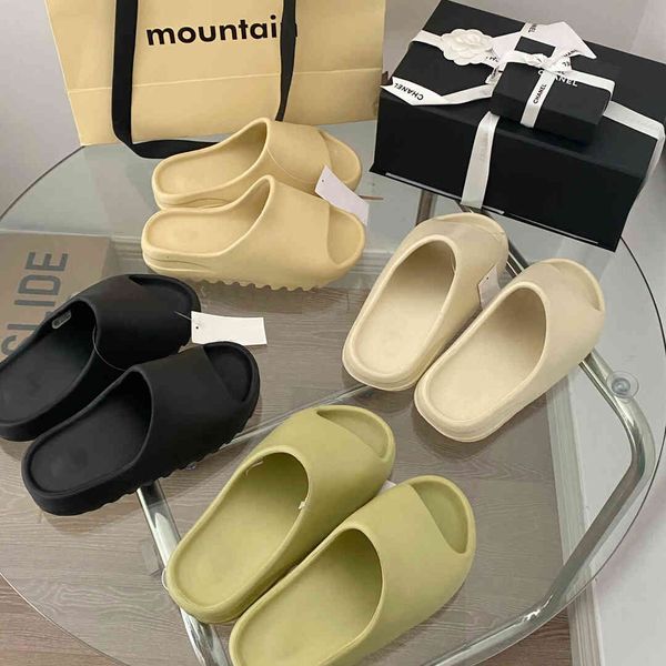 

mens slides foam sandals runner solid designer shoes home outdoor loaferszly, Black