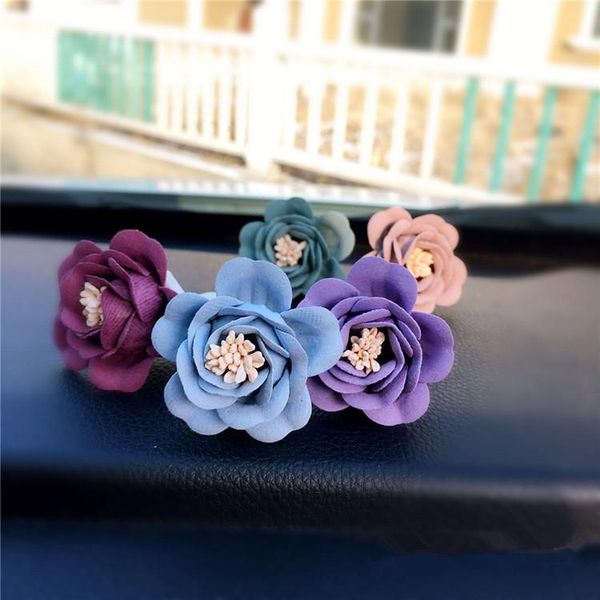 

car air freshener 4 pcs delicate matte flowers conditioning outlet perfume a/c clip decorations