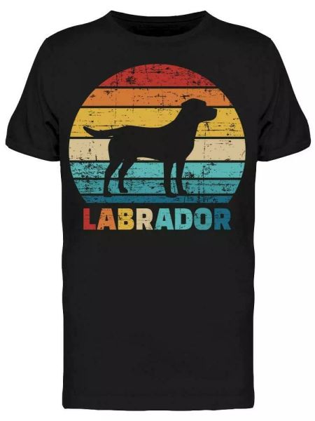 

Labrador Vintage Art Tee Men's -Image by Shutterstock, White;black