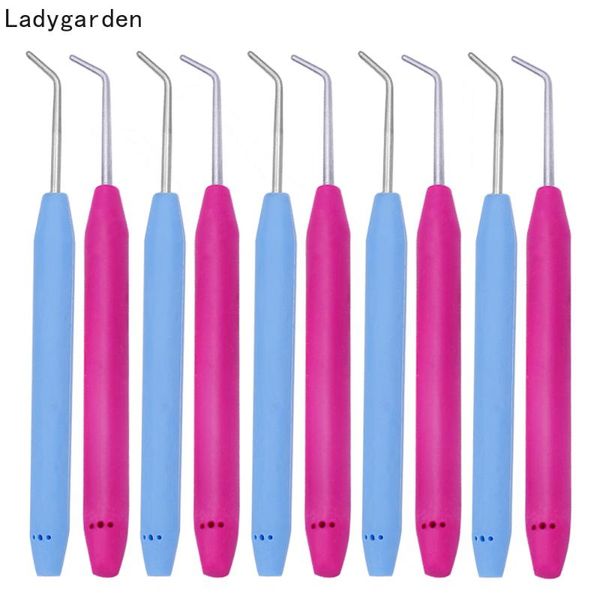 

sewing notions & tools 10pcs knitting loom hook crochet for knifty knitter needles tool with rubber handle, Black