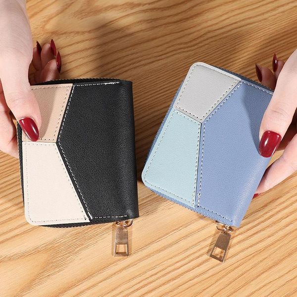 

purse wallet women's zipper bag card carteira masculina, White